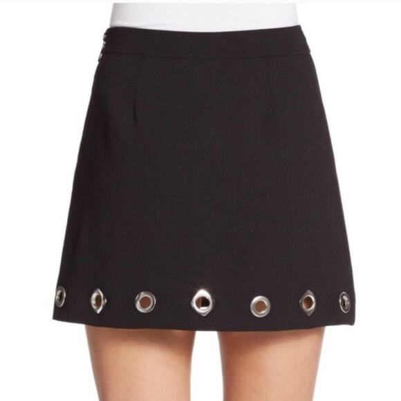 NWT Rebecca Minkoff Sz 6 EDEN Grommet Eyelet Skirt - Picture 2 of 5